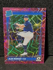 2021 Donruss Optic #179 Alek Manoah Pink Velocity #/249 Blue Jays