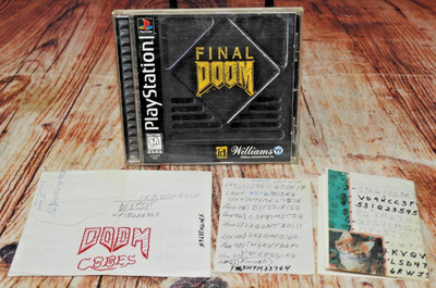 Final Doom (PS1 Sony Playstation 1) CIB W/Registration + Codes Complete