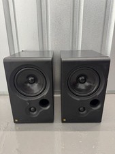 KEF CODA 8 Bookshelf Speakers Pair 6 Ohm 100W Speakers Black Tested And Working