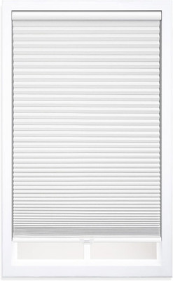 Cordless 1.5'' Blackout Cellular Shade, White, 63''W x 64''H for Privacy