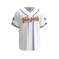 baseball venezuela jersey blanco 2026