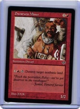 Dwarven Miner Mirage Regular Magic The Gathering 