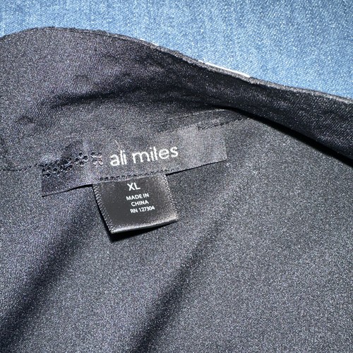 Ali Miles Boho Wildlederimitat Jacke Damen Gr. XL Lackdruck schwarz, weiß, braun kunstvoll - Bild 5 von 20