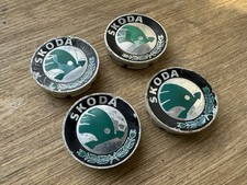 4 Original Skoda Nabenkappen Nabendeckel Felgendeckel 6U0601151L