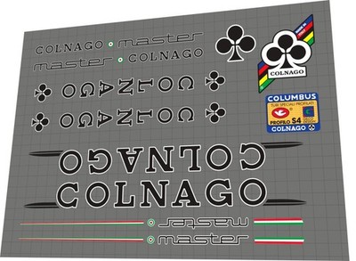Colnago Master  2nd Gen Rennrad Rahmen Aufkleber Road Bike Frame decals