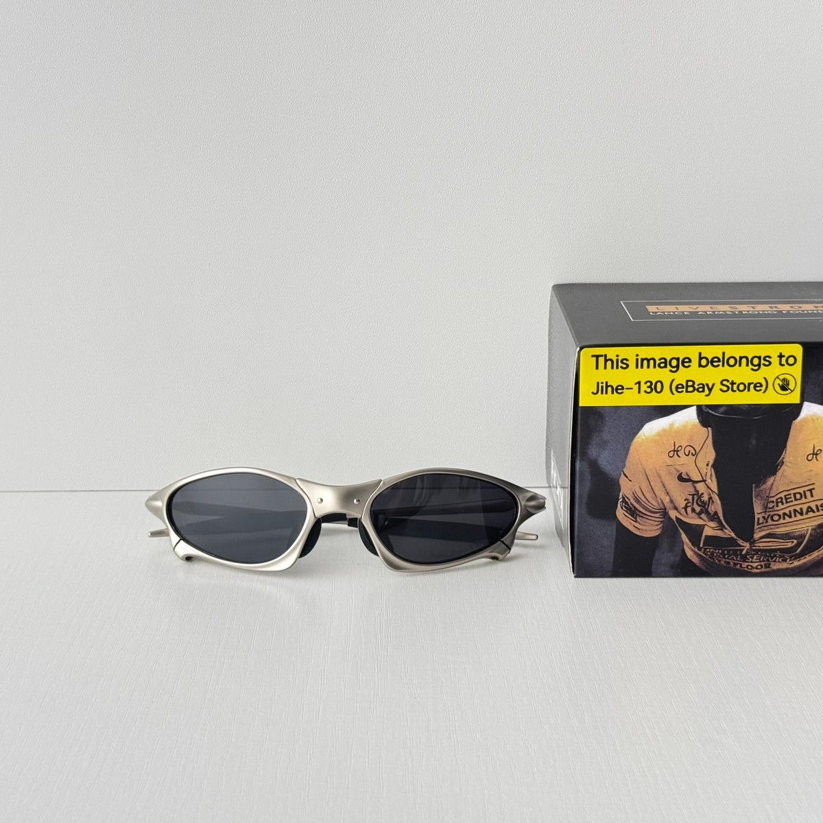 Oakley Penny & Juliet X-Metal Sunglasses Silver Alloy Frame Black