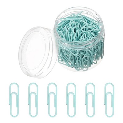 200pcs Paper Clip, 28mm Rust-proof Paper Clip Large Paper Clip,Green