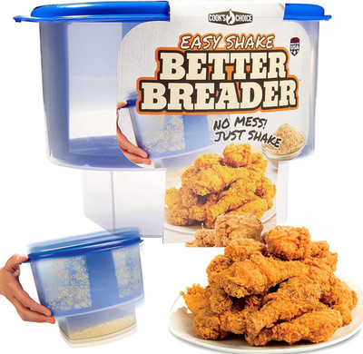 the Original Better Breader Bowl All-In-One Mess-Free Batter Breading Station- P