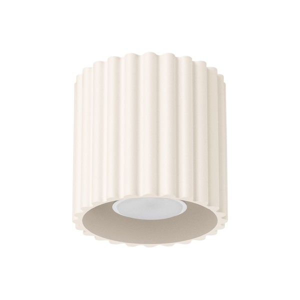 Deckenstrahler Beige GU10 Rund Ø10 Cm Aufbau Spot Leuchte Deckenleuchte Flur-image