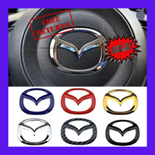 Steering Wheel Decor ABS Emblem Cover Sticker for Mazda CX5 CX9 RX7 MX5 CX3 CX7