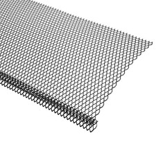 Lock-in 6" x 120 ft Steel Micro Mesh Gutter Guard Screens K-Style, Black 40 Pack