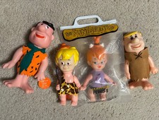 Vintage FLINTSTONES Fred Barney Bamm Bam Pebbles Hanna Barbera Dakin Figures lot