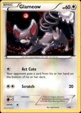 Pokemon - Glameow (1) #1/30 - XY Trainer Kit: Pikachu Libre & Suicune Common