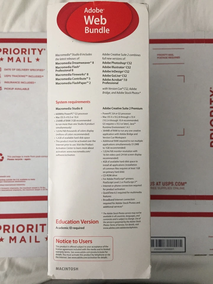 Adobe Creative Suite 2 Premium Macromedia STUDIO 8 Adobe Web Bundle For Mac - Image 2 of 4