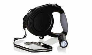 light up retractable dog leash