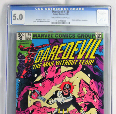 アメコミ　マーベル　Daredevil 169 1981 2nd Elektra Daredevil 169 VGFN 5.0 CGC Newsstand Bullseye 2nd Elektra Key