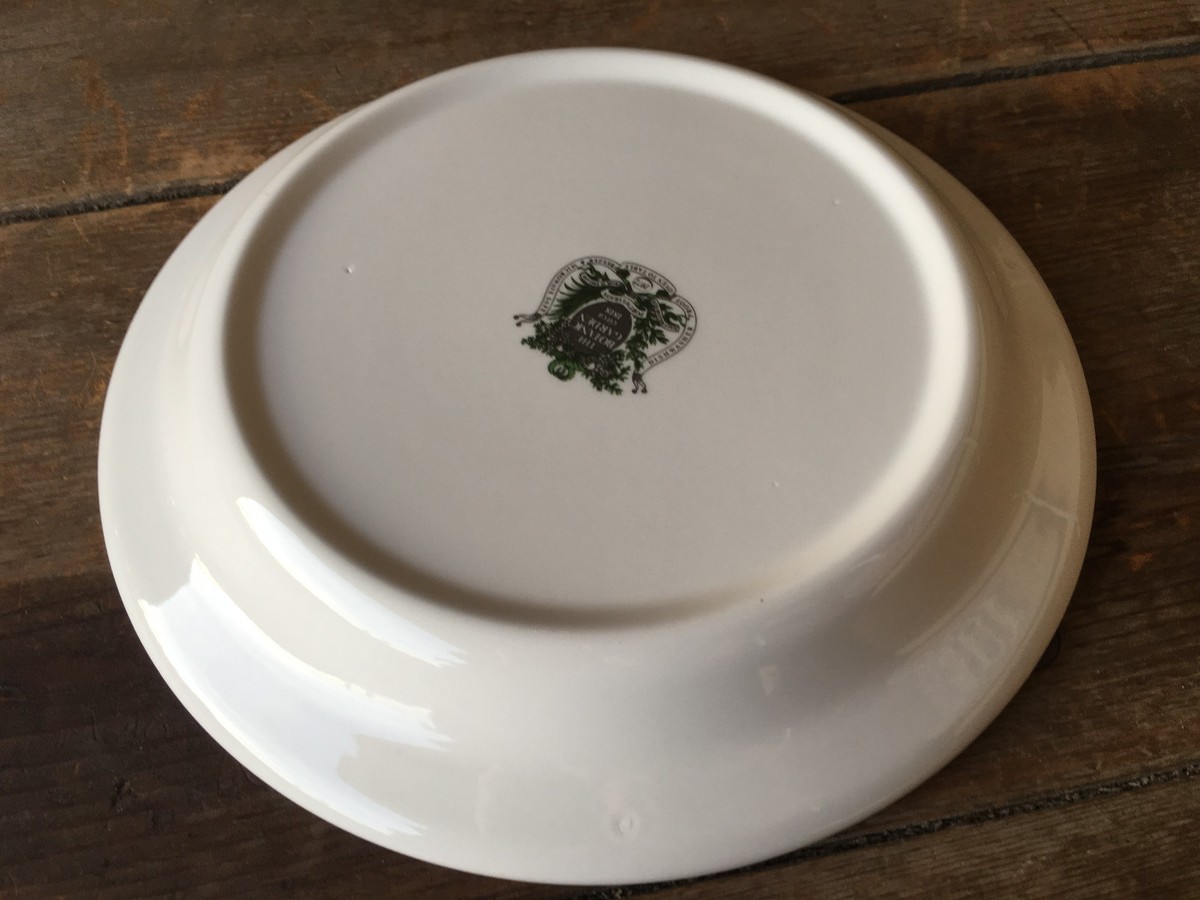 20Cm Bone China Assiette À Salade Avec Bord Doré, Rose Floral Bols À