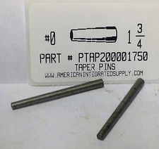 #0X1-3/4 TAPER PIN STEEL PLAIN .156" LARGE END DIAMETER (10)