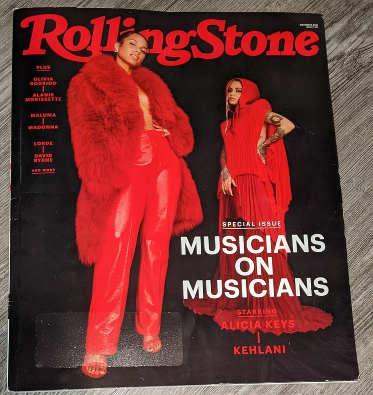 Rolling Stone magazine #1357 November 2021 Alicia Keys Kehlani on musicians