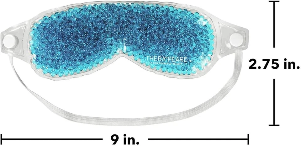 Beaded Gel Eye Mask – Hot & Cold Therapy for Puffy Eyes Migraines & Sinus Relief - Image 3 of 4