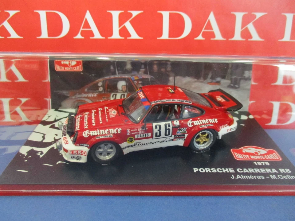 Die cast 1/43 Modellino Auto Porsche 911 Carrera RS 3.0 Rally Monte Carlo 1979 - Immagine 4 di 4
