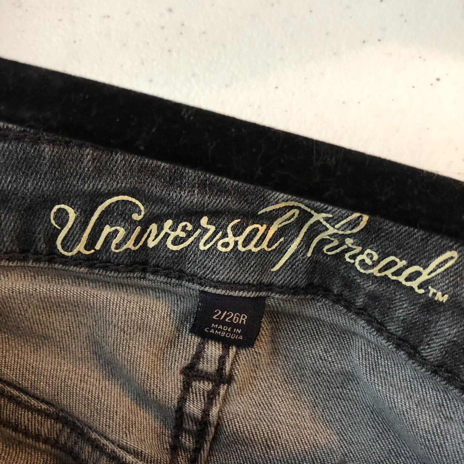 Universal Thread Gray Cotton Blend High-Rise Skin… - image 3