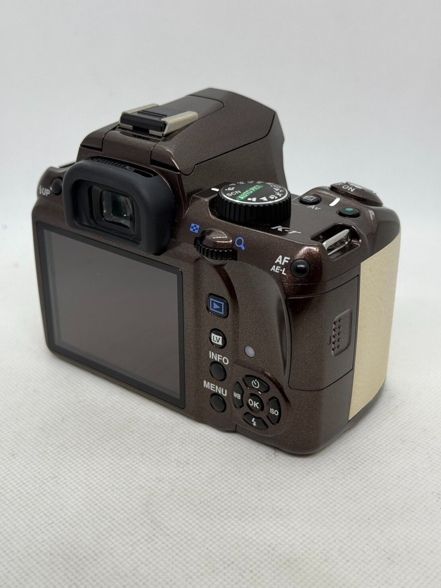 Exc+++++】PENTAX K-r 12.4MP Digital SLR Camera Brown Cream w/18