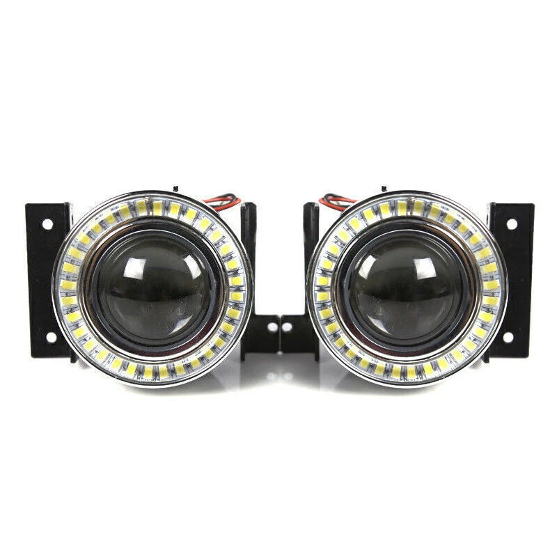 Para 2008-2010 Scion XB para-choque dianteiro grade inferior e luzes de neblina LED halo com fiação - Imagem 4 de 4