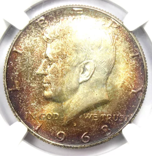 1968-D Kennedy Half Dollar 50C Coin - NGC MS67+ Plus - Top Pop - $4,800 Value