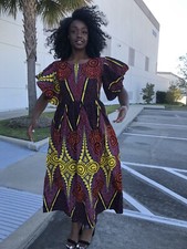 African Clothing For Women Kente Ankara Long Maxi Party Dress