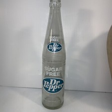 Vintage Soda Pop Beverage Bottle - Dr Pepper Sugar Free - 16 Oz