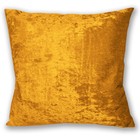 Mv05a Old Gold Diamond-Crushed Velvet Cushion Cover/Pillow Case *Custom Size*