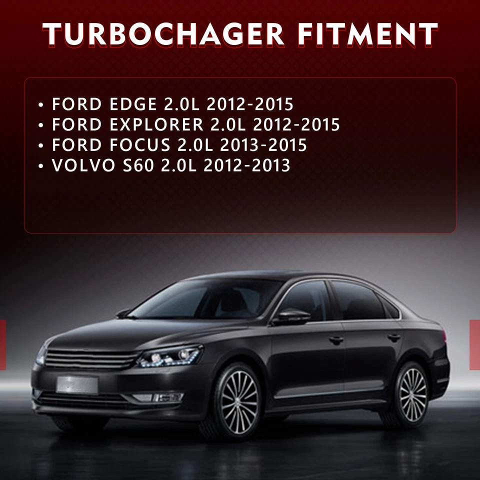 For 2013-2015 Ford Focus 2012-2013 Volvo S60 2.0L Turbo Turbocharger 53039880270 Foto 2 de 4