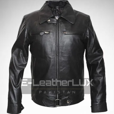 German Luftwaffe BF-109 Fighter Pilot Aviator Jacket Cowhide Black