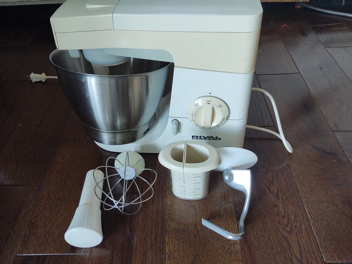 Vintage Rival Select Mixer Model KM210 , Kenwood Stainless Steel Bowl ,  accesso