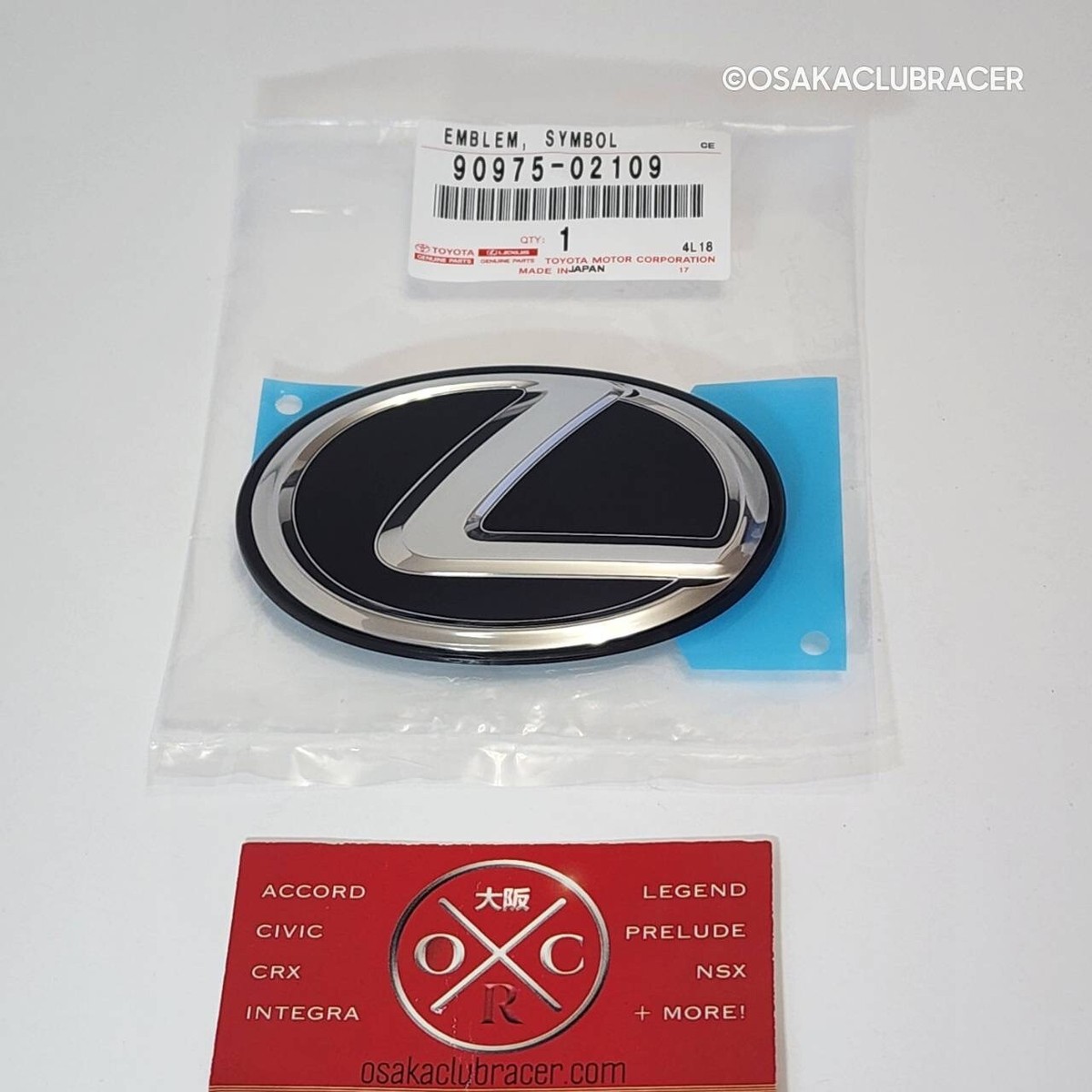 Genuine OEM 2018-2024 Lexus LC500 Rear Emblem Badge Logo 90975