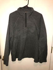 Lands End Mens SZ XL 46-48 Men's Thermacheck Fleece Quarter Zip Pullover Top