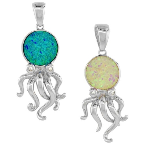 Boucles D'oreilles En Argent 925 Avec Opale Blanche Synthétique - Neuf Sans Emballage