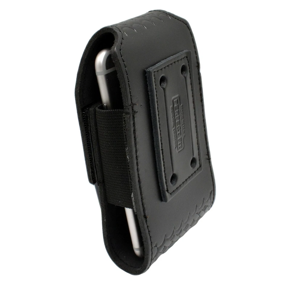 Basketweave Leather Smart Phone Case Holder Pouch Police Belt Slide Large - Image 3 of 4