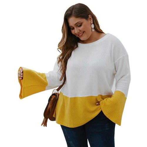 Jumper T-Shirt Knitted Sweater Loose 
