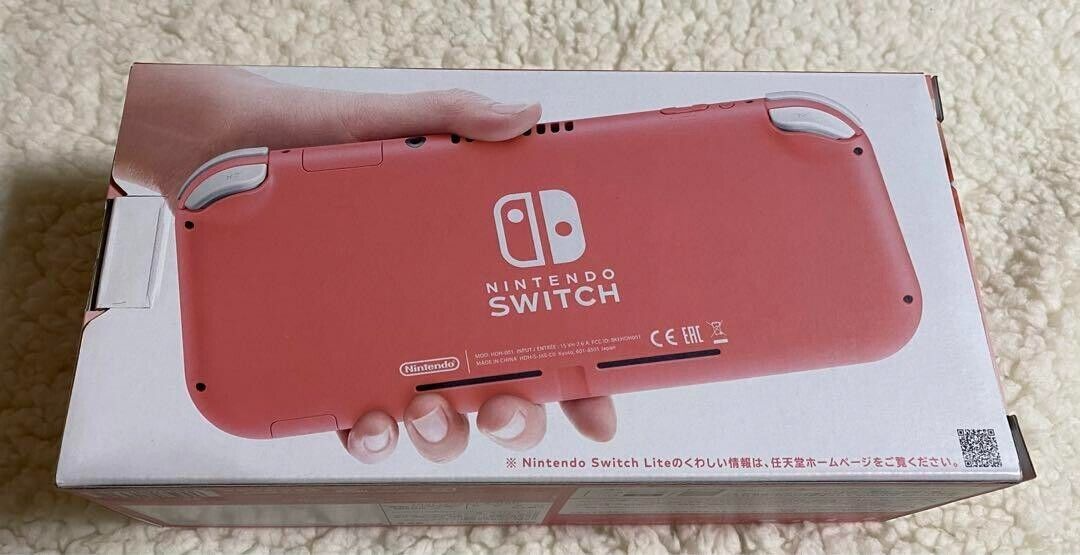 Nintendo Switch Lite Coral Pink Handheld System Gaming Console Japan HDMI  USB-C