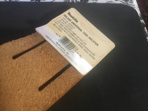 NOS MAKITA LEATHER DELUX UNIVERSAL TOOL HOLSTER #823033-G - Picture 3 of 6