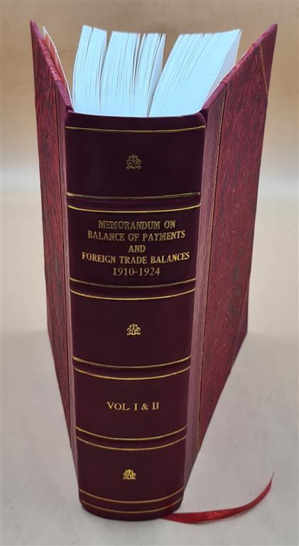 Vintage 191 Balance of Payments & Trade Leather Bound Memorandum