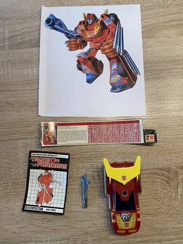Hot Rod 100% Complete Vintage 1986 G1 Transformers Hasbro Action Figure