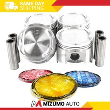 Pistons W Rings Fit Fits 81-83 Nissan 720 2.2l L4 Sohc 8v