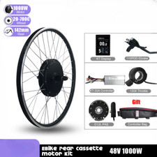 Kit conversione bici elettrica 48V 1000W cassetta posteriore mozzo ruota motore 20-29" 700C 