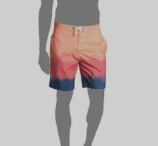 110 Trunks Men's Orange Swimwear Swim Swimming Surf Board Beach Shorts Size S