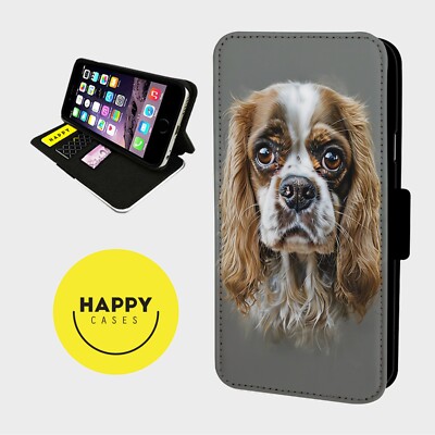 KING CHARLES CAVALIER DOG - Kunstleder Flip Handyhülle - iPhone/Samsung