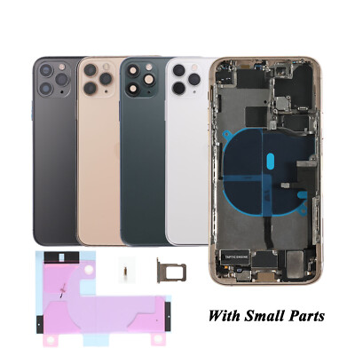 Glass Back Housing Rear Battery Cover For iPhone 11 12 Mini 13 14 Pro Max Lot