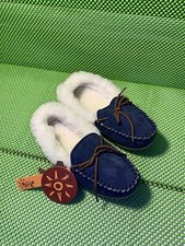 Image of DIJE CALIFORNIA KID’S MOCCASIN ( CK1292) Blue Color Size 3 M Slippers